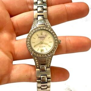 Fossil Women's Silver Watch with Crystal Details